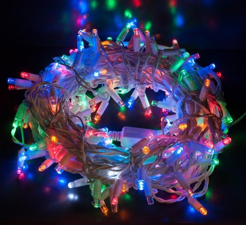 Гирлянда светодиодная "Шнур" Eurosvet 400-101 RGB IP65 10м фото Гирлянда светодиодная "Шнур" Eurosvet 400-101 RGB IP65 10м картинка